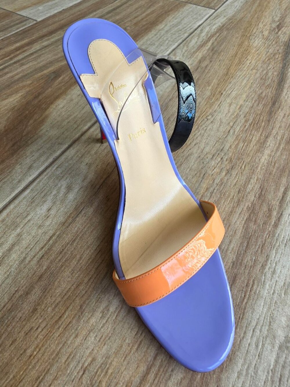 Christian Louboutin Jonatina Multicolored Patent Leather Shoe Eur.37.5